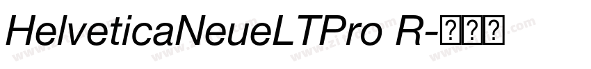 HelveticaNeueLTPro R字体转换